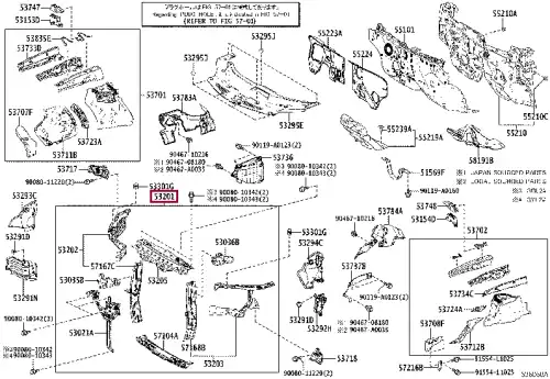 ПЕРЕДНЯЯ ПАНЕЛЬ 5320148160 TOYOTA / LEXUS