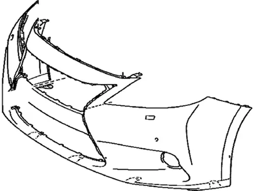 БАМПЕР ПЕРЕДНИЙ 521193T910 TOYOTA / LEXUS
