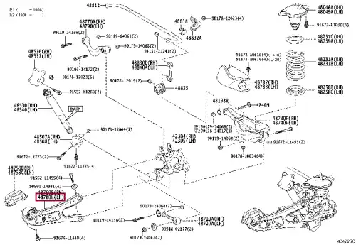 Рычаг подвески TOYOTA / LEXUS 4878048091