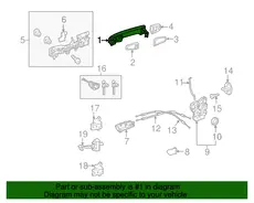 Ручка двери TOYOTA / LEXUS 6921060280B1