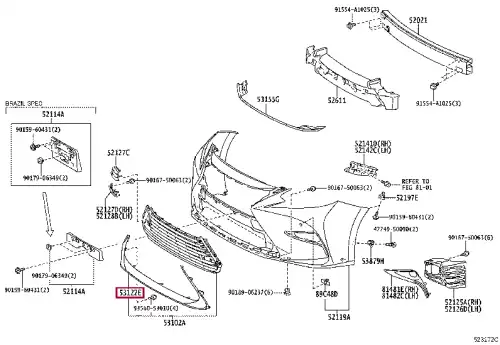 5312233030 МОЛДИНГ TOYOTA / LEXUS