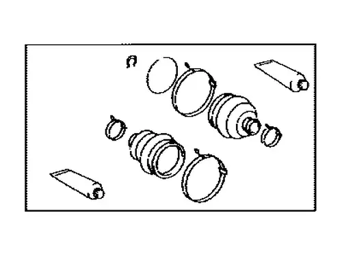 BOOT KIT FR DRIVE 0442848140 TOYOTA / LEXUS