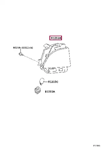 Фара противотуманная TOYOTA / LEXUS 8145660100