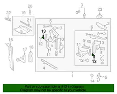 5325760110 КРОНШТЕЙН РАДИАТОРА TOYOTA / LEXUS