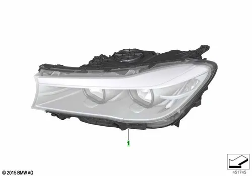 Фара BMW 63 11 7 408 720