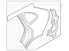 Крыло PORSCHE 95850398601GRV
