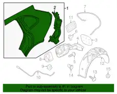 Крыло PORSCHE 95850398601GRV