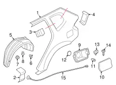 Крыло BMW 41117385424