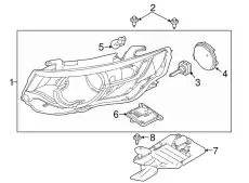 Фара LAND ROVER LR072814