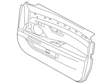 Обшивка двери кожа П Пд 51417273356 BMW