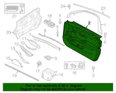 Обшивка двери кожа П Пд 51417273356 BMW