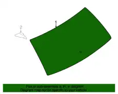 Стекло задней двери 7T4Z-7842006-A FORD