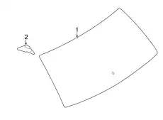Стекло задней двери 7T4Z-7842006-A FORD