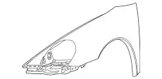 Крыло PORSCHE 99750303100GRV