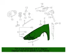 Крыло PORSCHE 99750303100GRV