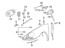 Крыло PORSCHE 99750303100GRV