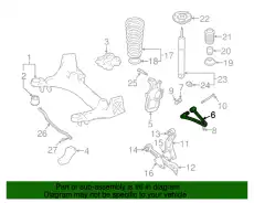 Рычаг подвески JAGUAR MJD1421AA