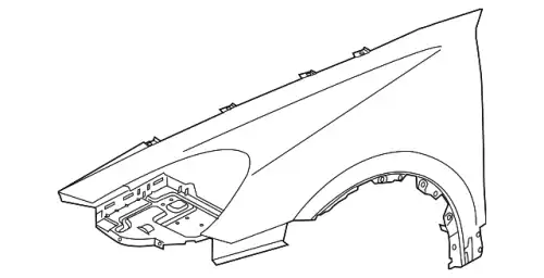 Крыло PORSCHE 95850303103GRV