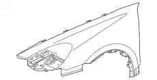 Крыло PORSCHE 95850303203GRV