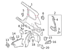 Крыло NISSAN G8101-9PBMA