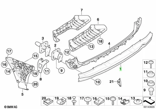 Кронштейн бампера Зд 51127060788 BMW