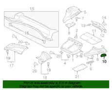 Коврик в багажник JAGUAR T2R14355PVJ