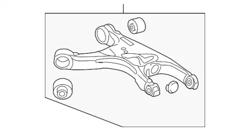 Рычаг подвески PORSCHE 8R0505311F