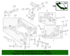 Рычаг подвески PORSCHE 8K0505324H