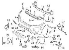COVER - TOW HOOK LR071795 LAND ROVER