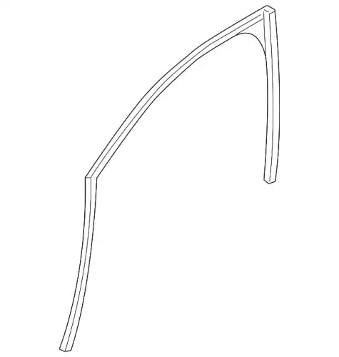 Уплотнитель двери JAGUAR T4N3115