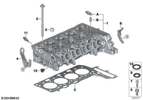 Прокладка ГБЦ BMW 11 12 8 513 700