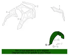 Подкрылок FORD BT4Z-7828371-A