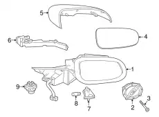 ЗАДН.НАКЛАДКА-ЗЕРКАЛО C2D6066PEC JAGUAR