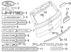 Ручка двери FORD FB5Z-7841018-AA