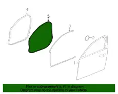 Уплотнитель двери JAGUAR C2D49134