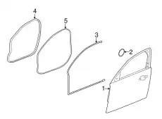 Уплотнитель двери JAGUAR C2D49134