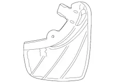 Брызговики передние S-Type XR853820 JAGUAR