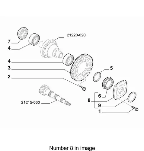 55260853 Фланец дифференциала FIAT