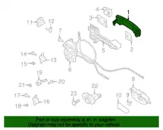 Ручка двери NISSAN 80640-EZ03B