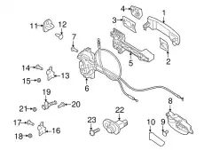 Ручка двери NISSAN 80640-EZ03B