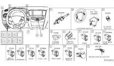 ВЫКЛЮЧАТЕЛЬ ЦЕНТРАЛЬ 25141-4BA0A NISSAN