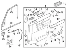 LR066471 Молдинг рамы окна двери LAND ROVER