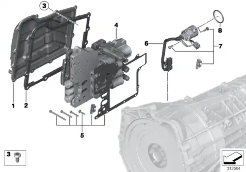 Кольцо уплотнительное автомобильное BMW 28 60 7 849 555