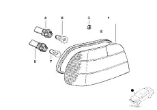 63 21 8 360 083 Уплотнитель блока задних фонарей BMW