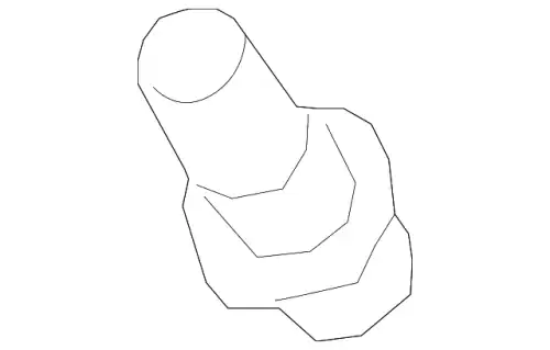 4L2Z-6762-AA патрубок вентиляции FORD