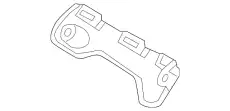 КРОНШТЕЙН ЛЕВОЙ БОКОВИНЫ ПЕРЕДНЕГО БАМПЕРА BT4Z-17C947-B FORD