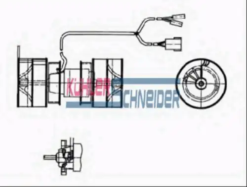 Вентилятор отопителя KUHLER SCHNEIDER 7326101