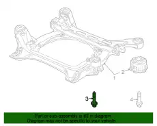 N 90998702 ВИНТ ПОДРАМНИКА PORSCHE