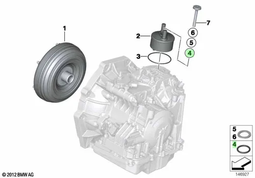 Кольцо уплотнительное автомобильное BMW 24 11 7 551 094