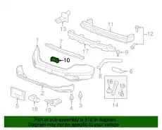 Кронштейн бампера переднего 71148SWA000 HONDA